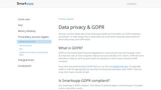 
                            11. Data privacy & GDPR - Smartsupp