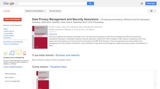 
                            10. Data Privacy Management and Security Assurance: 11th International ...