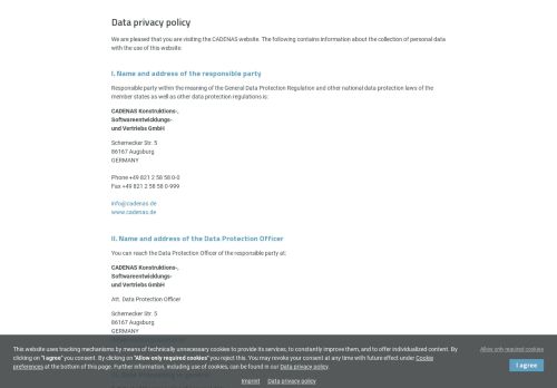 
                            4. Data Privacy - PARTcommunity (B2B) (embed) - Cadenas