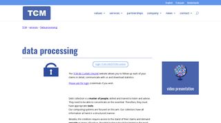 
                            7. Data processing - TCM