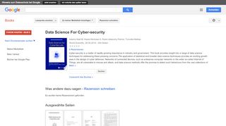 
                            8. Data Science For Cyber-security