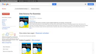 
                            5. Data Science For Dummies