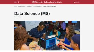 
                            8. Data Science (MS) | Academics | WPI