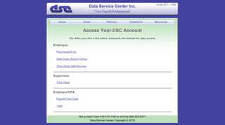
                            13. Data Service Center - Login Selection