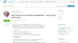 
                            7. Data Services user and rights management – step by step instructions ...