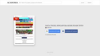 
                            9. DATA TOGEL SINGAPURA KODE SYAIR TOTO | ardila dila ...