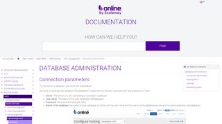 
                            10. Database administration [Documentation - Online.net]