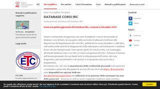 
                            2. Database Corsi IRC - IRC - Italian Resuscitation Council : IRC – Italian ...