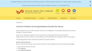 
                            13. Database - Login Error - Enoch Pratt Free Library