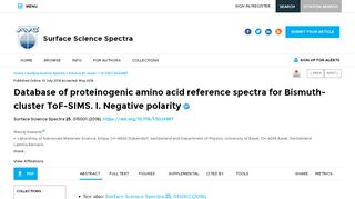 
                            13. Database of proteinogenic amino acid reference spectra for Bismuth ...