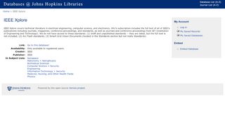 
                            12. Databases @ JH: IEEE Xplore