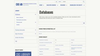 
                            7. Databases | CBS - Copenhagen Business School