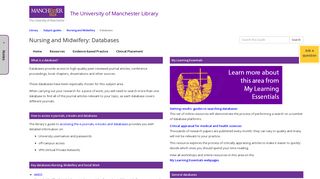 
                            10. Databases - Nursing and Midwifery - Subject guides at University of ...