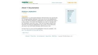 
                            10. Databases: phpMyAdmin - Register Domain