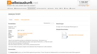 
                            5. databyte GmbH • selbstauskunft.net