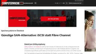 
                            11. DataCore SANsymphony - Speichersysteme im Überblick: Günstige ...