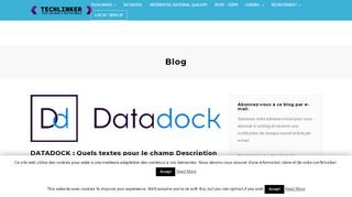 
                            7. DATADOCK : Quels textes pour le champ Description dans chaque ...