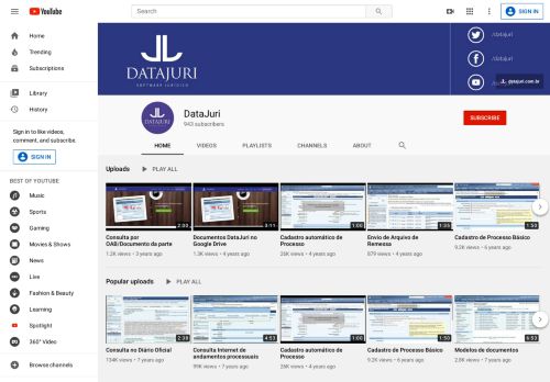 
                            10. DataJuri - YouTube