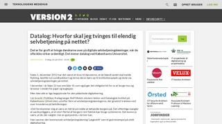 
                            7. Datalog: Hvorfor skal jeg tvinges til elendig selvbetjening på nettet ...