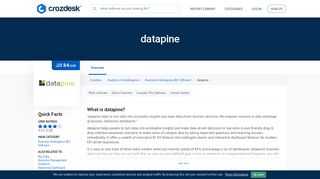 
                            12. datapine Reviews, Pricing and Alternatives | Crozdesk