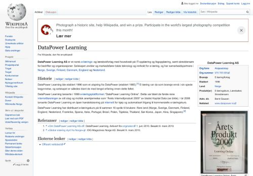 
                            3. DataPower Learning – Wikipedia