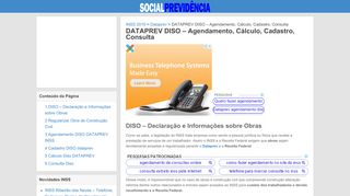 
                            5. DATAPREV DISO - Agendamento, Cálculo, Cadastro, Consulta | INSS ...