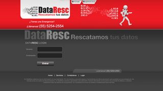 
                            6. DATARESC, expertos en recuperar información de discos duros - Login