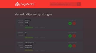 
                            10. datasd.pdkjateng.go.id passwords - BugMeNot