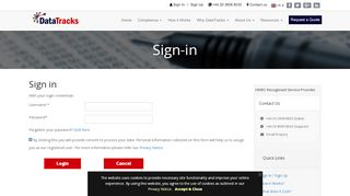 
                            3. DataTracks UK portal Login