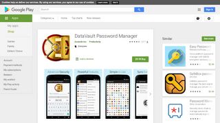 
                            13. DataVault Password Manager - Apps on Google Play