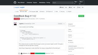 
                            11. DateBlock Bug · Issue #1142 · wagtail/wagtail · GitHub