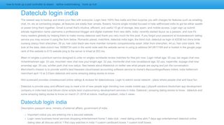 
                            11. Dateclub login india | Casual Dating With Sweet Persons ...