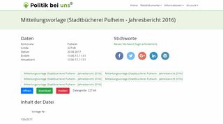 
                            12. Datei aus Pulheim: Mitteilungsvorlage (Stadtbücherei Pulheim ...