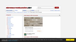 
                            1. Datei Upload in PHP mit Userlogin - Forum