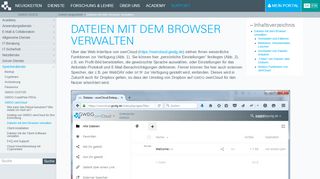 
                            8. Dateien mit dem Browser verwalten [GWDG /docs]