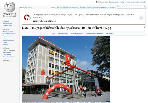 
                            9. Datei:Hauptgeschäftsstelle der Sparkasse HRV in Velbert 01.jpg ...