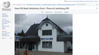 
                            7. Datei:VR Bank Ostholstein Nord - Ploen eG Ascheberg.JPG – Wikipedia