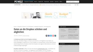 
                            10. Daten an die Dropbox schicken und abgleichen - PC-WELT