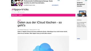 
                            9. Daten aus der iCloud löschen - so geht's - Heise