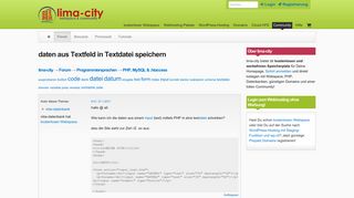 
                            9. daten aus Textfeld in Textdatei speichern - Lima-City