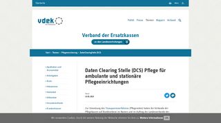 
                            2. Daten Clearing Stelle (DCS) Pflege für ambulante und stationäre ...