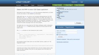 
                            5. Daten mit PHP in einer CSV Datei speichern • webstylez.net
