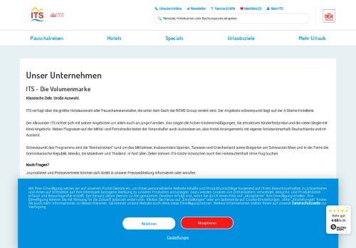 
                            9. Daten und Fakten über den Reiseveranstalter ITS | ITS.de