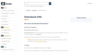 
                            5. Datenbank-FAQ – JTL-Guide