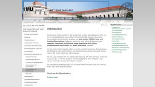 
                            11. Datenbanken - Juristische Fakultät - LMU München
