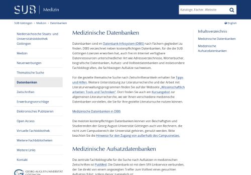 
                            1. Datenbanken - SUB Göttingen