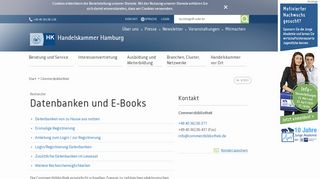 
                            2. Datenbanken und E-Books - Handelskammer Hamburg