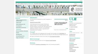 
                            5. Datenbanken – Universitäts- und Landesbibliothek ... - ULB Darmstadt