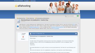 
                            7. Datenbankimport mit phpMyAdmin / Gambio-Shop - Scriptsprachen und ...