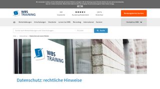 
                            11. Datenschutz auf unserer Website - WBS TRAINING AG